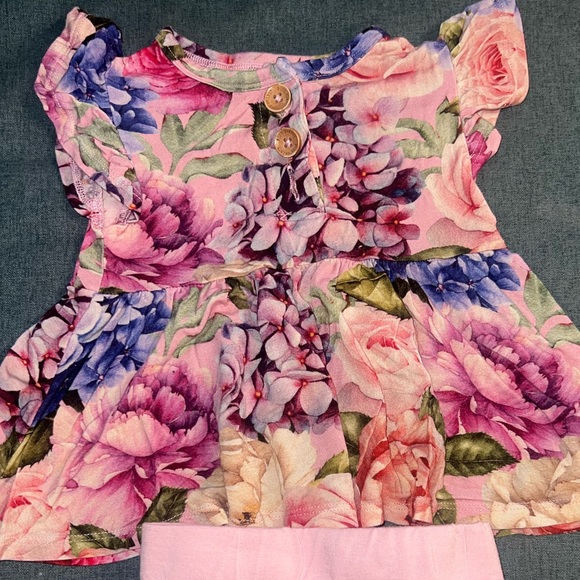 Posh peanut top peplum top and bloomer set - Picture 2 of 3